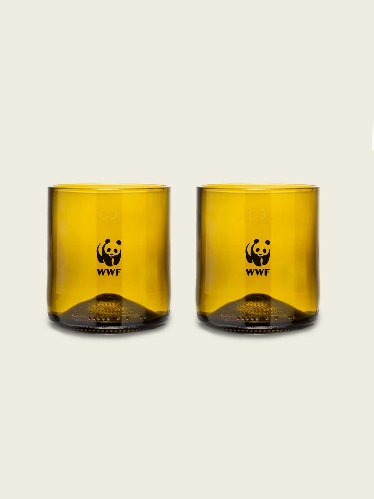 Drikkeglas af genanvendt glas