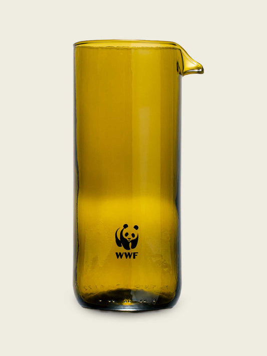 Karaffel af genanvendt glas