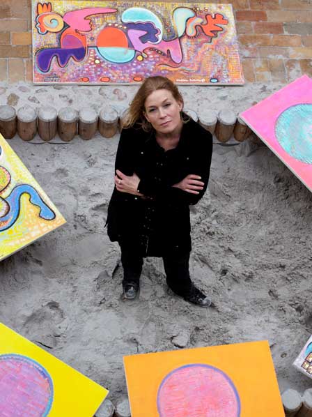 Noahs Ark, originalt kunst print, Malene Heerup