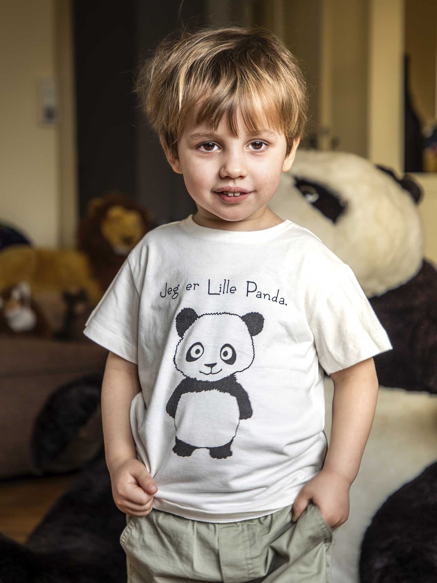 Lille Panda t-shirt - hvid