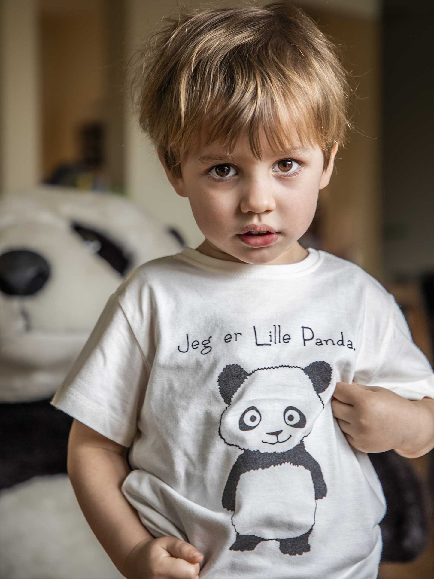 Lille Panda t-shirt - hvid