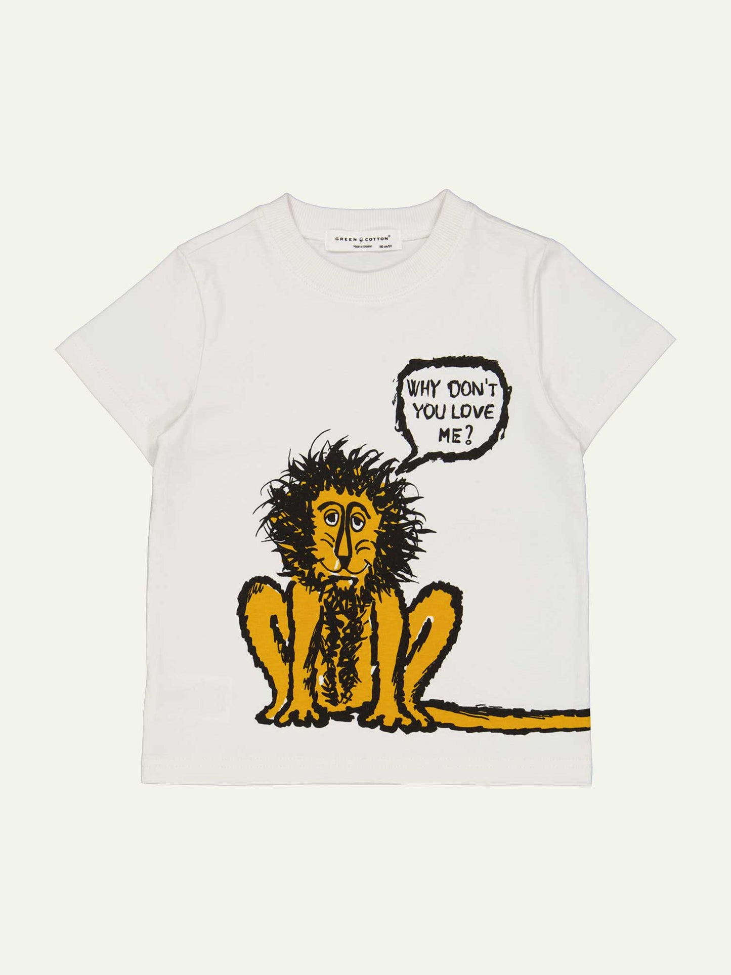 Børne T-Shirt med løvemotiv