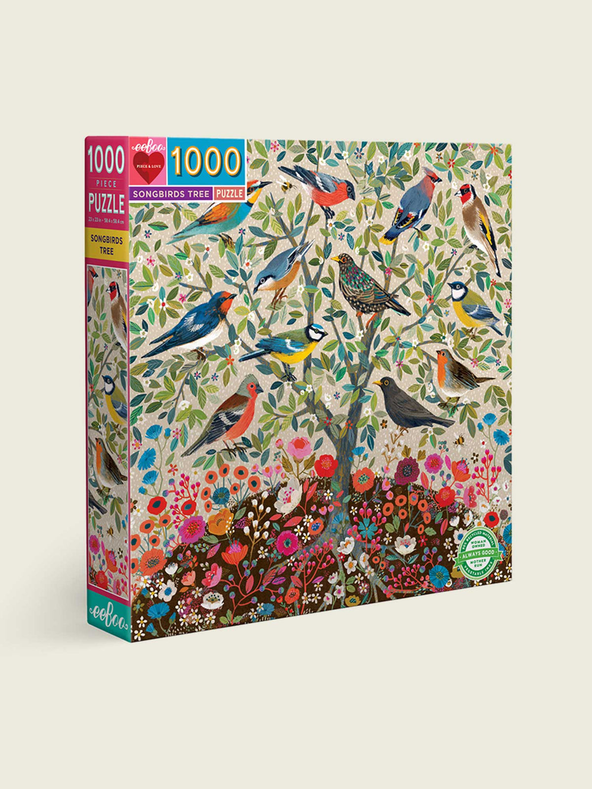 Puslespil med sangfugle - 1000 brikker