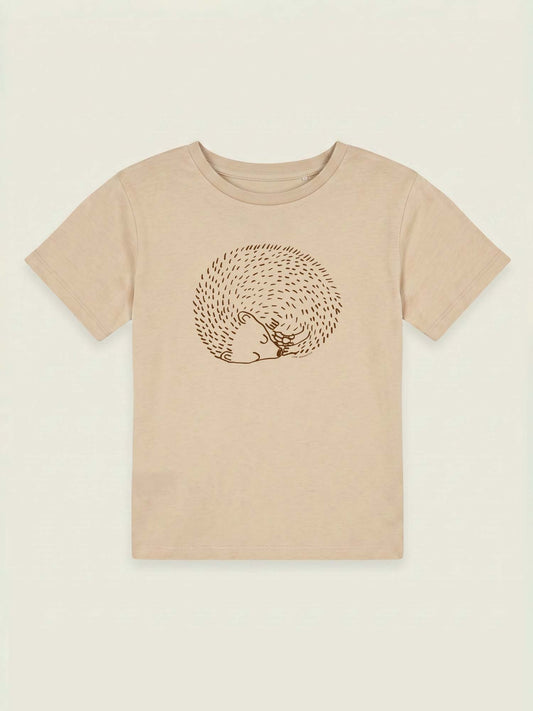 Pindsvin T-shirt til børn med motiv af Line Jensen