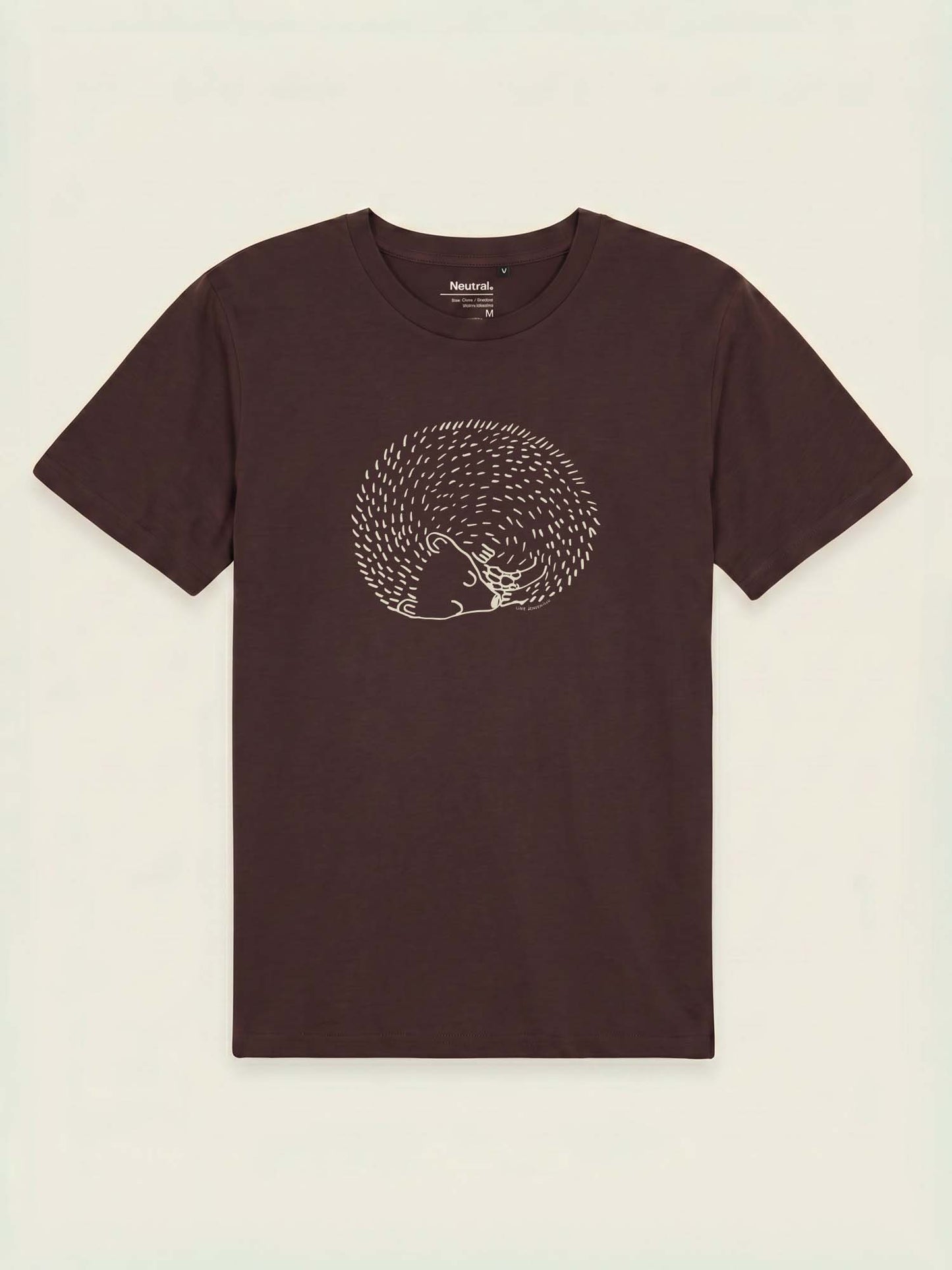 Pindsvin T-shirt med motiv af Line Jensen