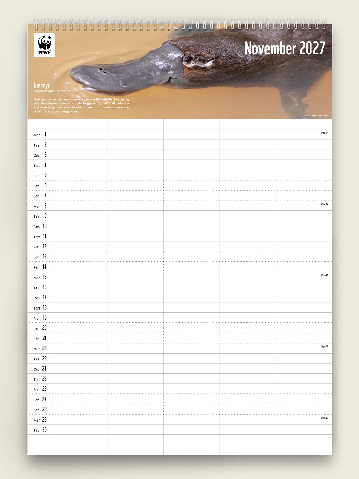 Familiekalender 2027